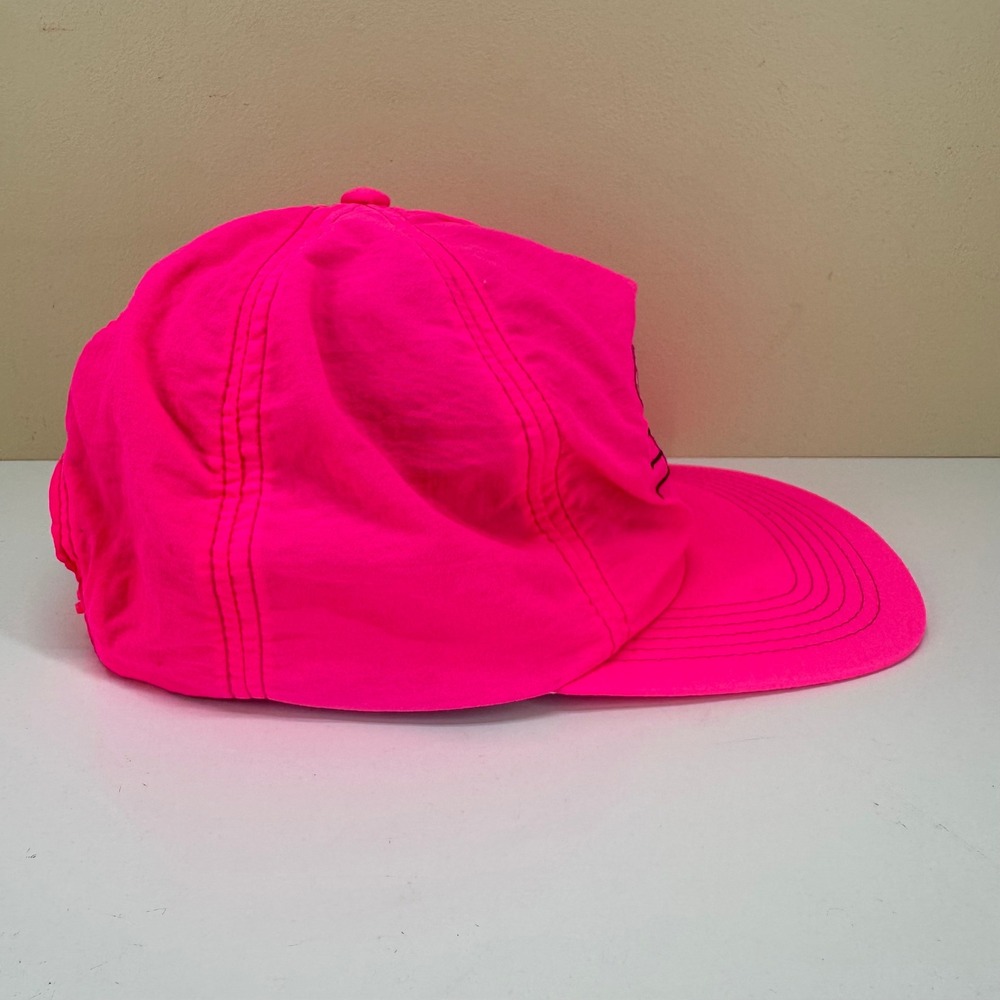 Vintage Pink Panther Hat Adjustable Neon Snapback Made In USA Embroidered 90s - Picture 4 of 7